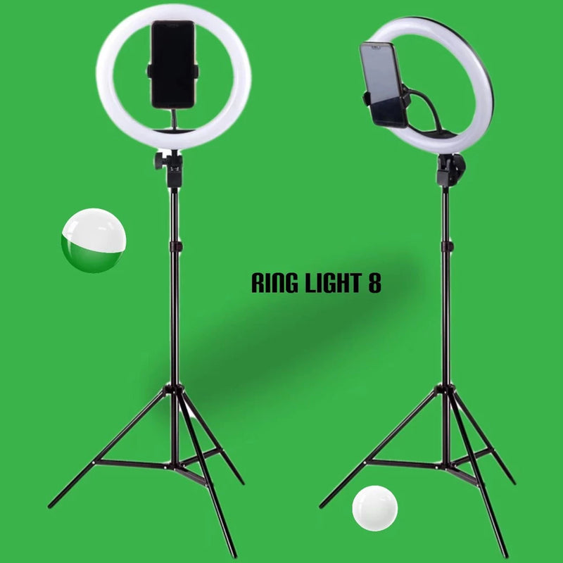 Ring Light Com Tripé (2,10m) - 8 polegadas