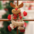 4pcs Merry Christmas Ornaments DIY Xmas Gift Santa Claus Snowman Tree Pendant Doll Hang Decoration for Home Noel Natal New Year