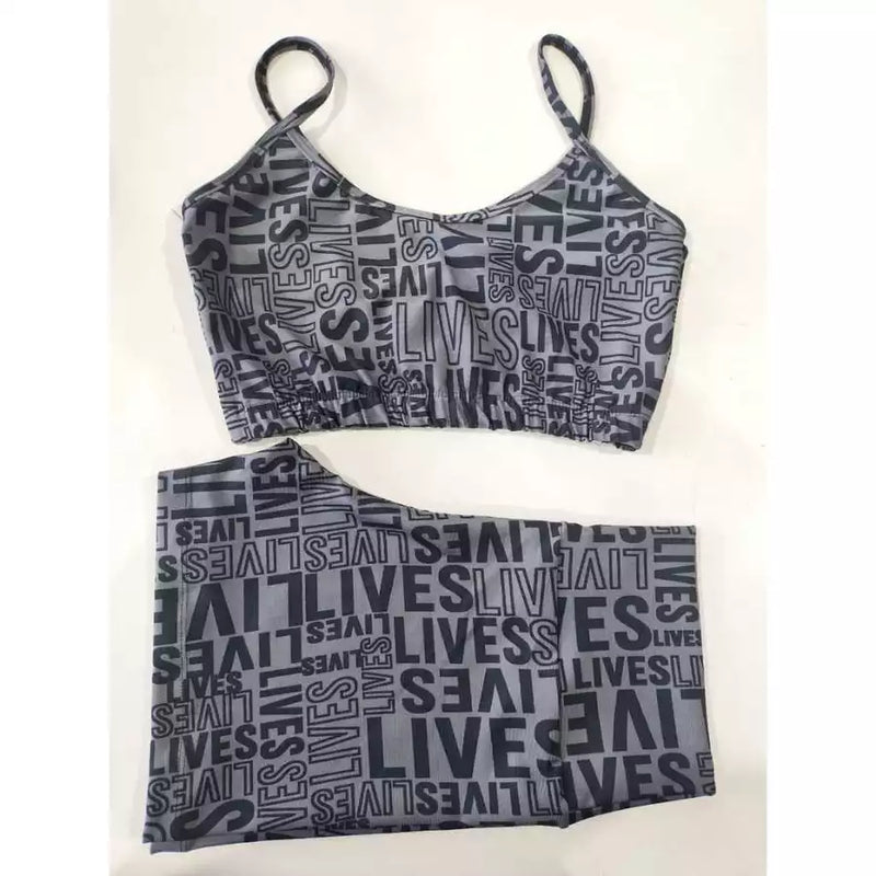 Conjunto Short e Top Lives Fitness