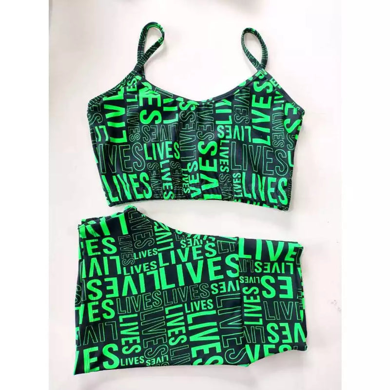 Conjunto Short e Top Lives Fitness