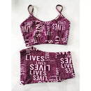 Conjunto Short e Top Lives Fitness